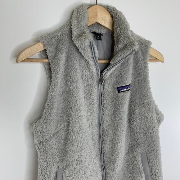 Patagonia Los Gatos Fleece Vest Size Medium Grey Womens Full Zip - Picture 3 of 15